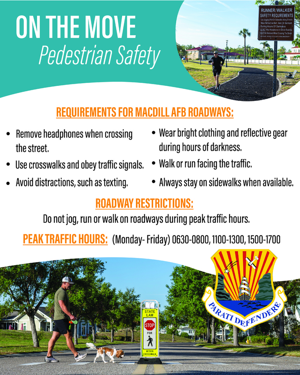 MacDill AFB "ON THE MOVE" pedestrian safety