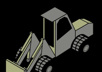 Tractor Rubber-Tired Articulated-Steering Multipurpose