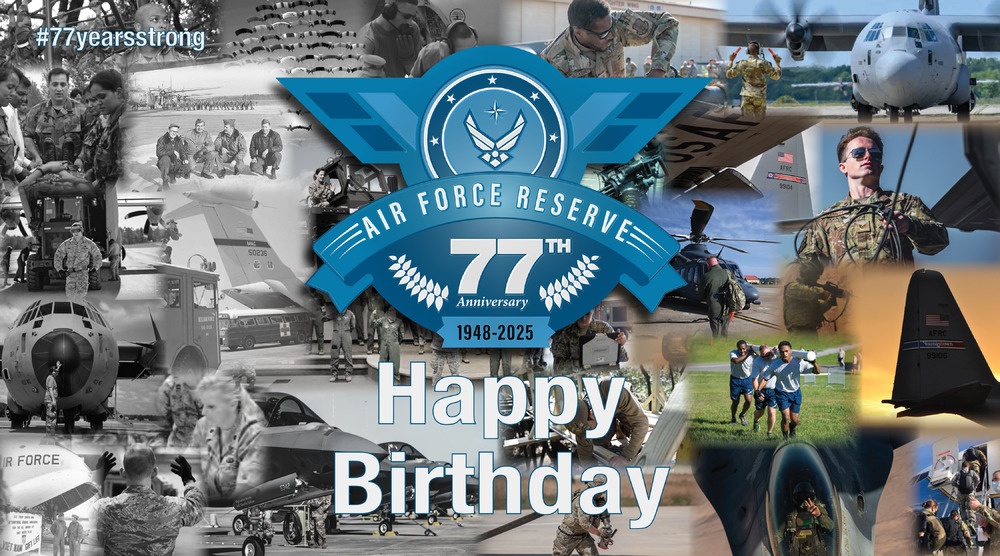 Air Force Reserve 77th Birthday graphic