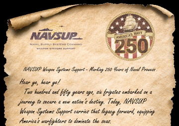NAVSUP Weapon Systems Support - Marking 250 Years of Naval Prowess