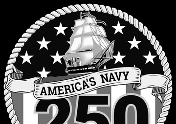 Navy 250 Logo Official Grayscale