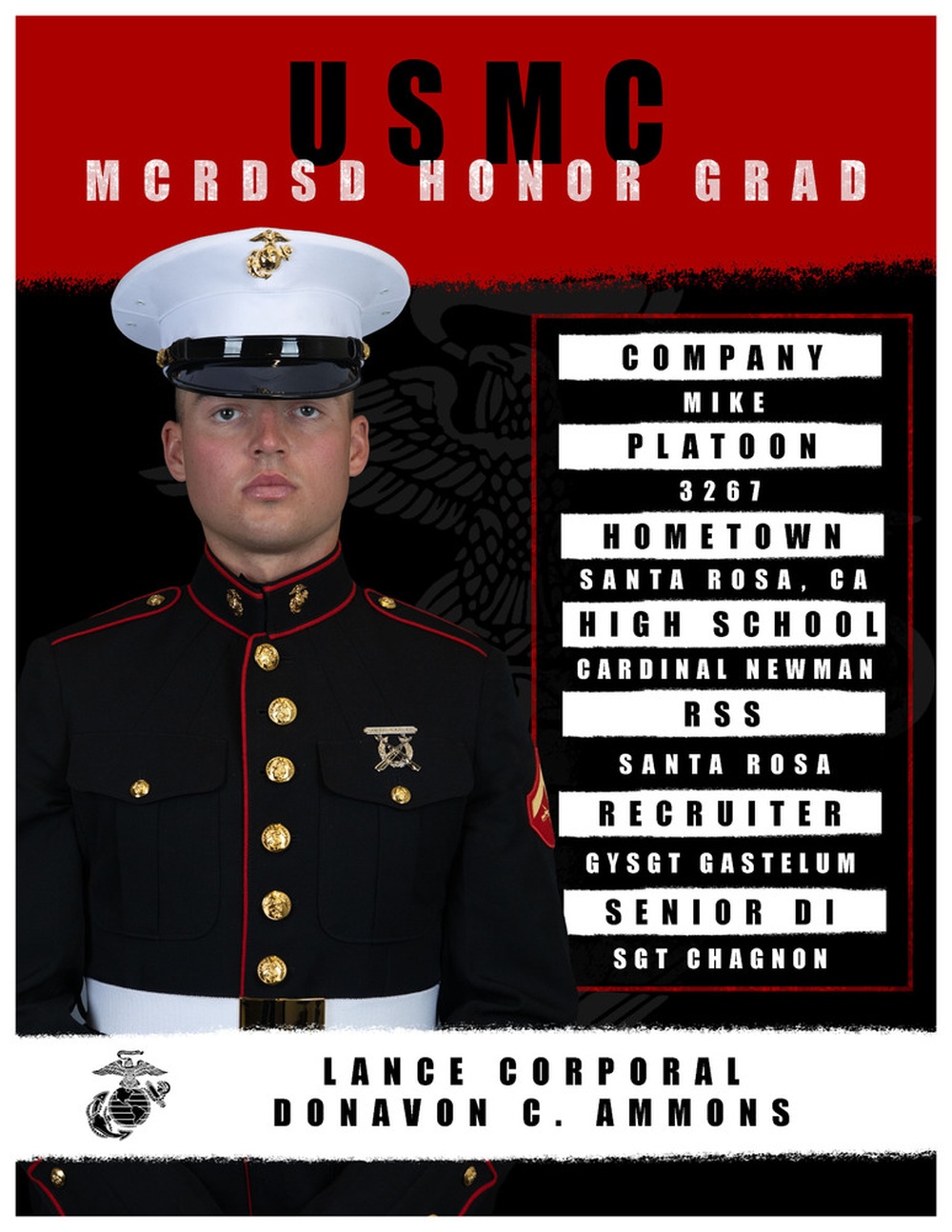 Mike Company Honor Graduate