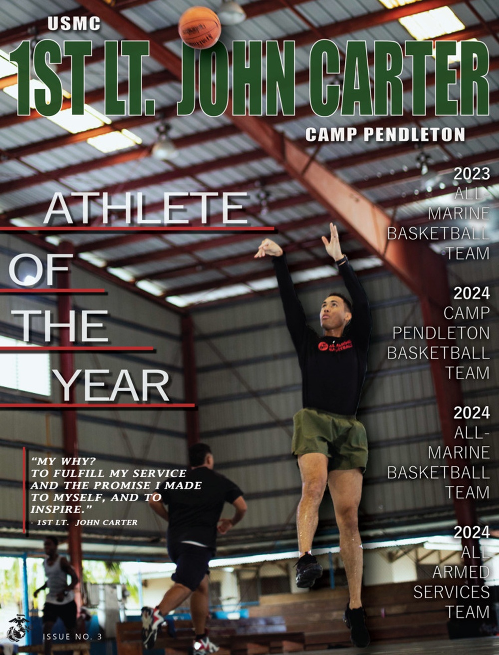 Camp Pendleton Male Athlete of The Year Graphic