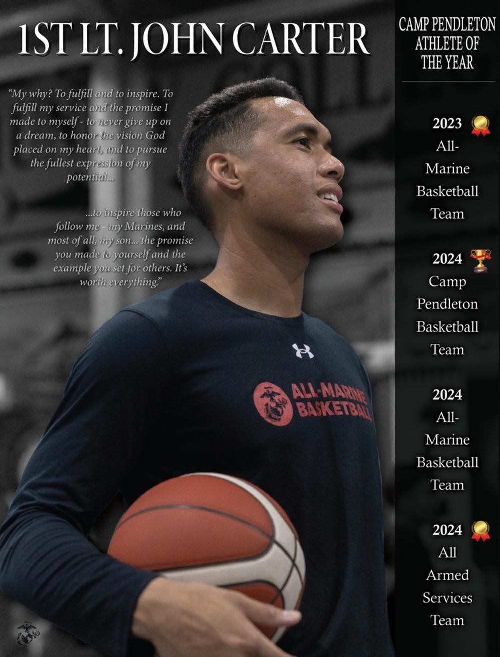 Camp Pendleton Male Athlete of The Year Graphic