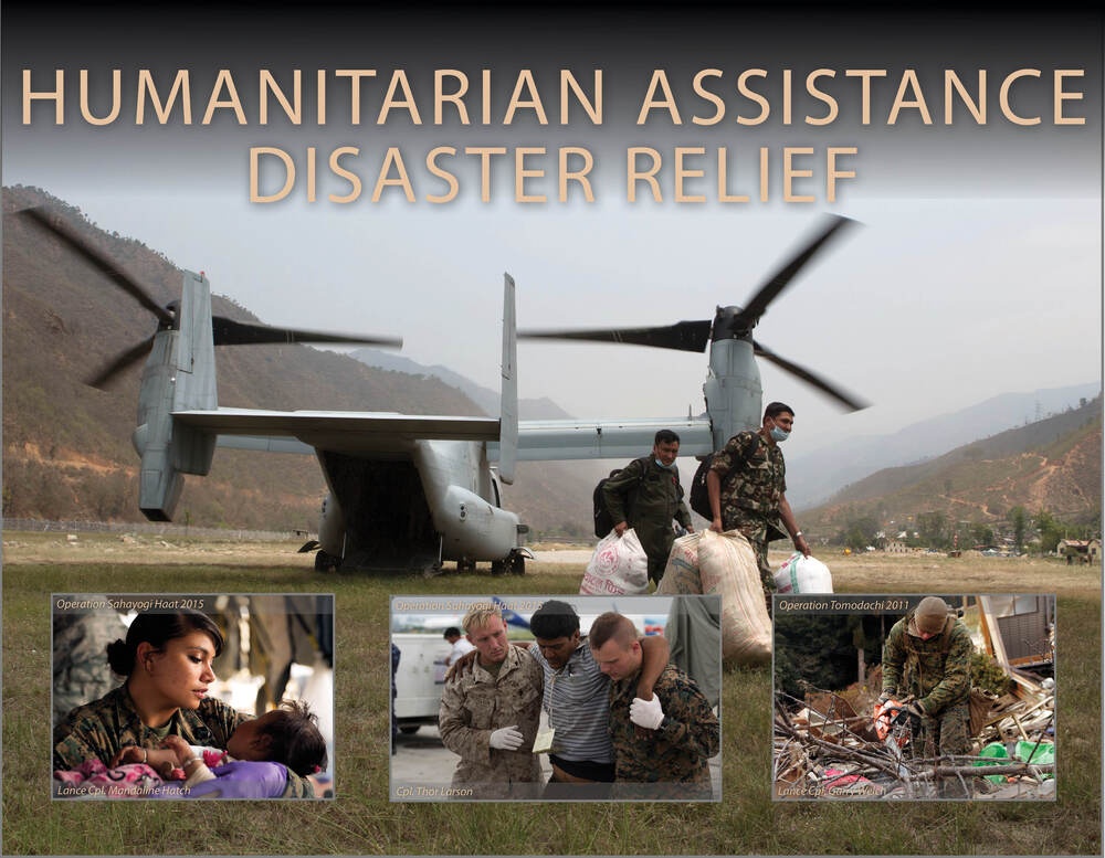 Humanitarian Assistance Disaster Relief Highlight Graphic