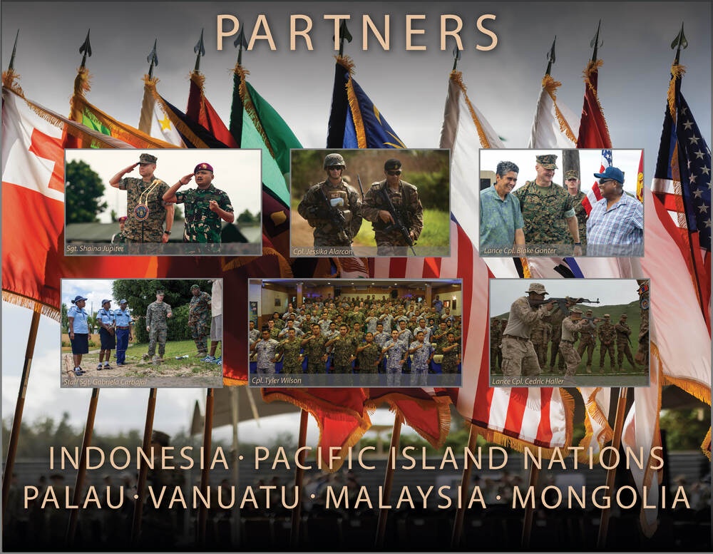 Partners and Allies – Indonesia, Pacific Island Nations, Palau, Vanuatu, Malaysia, Mongolia Highlight Graphic