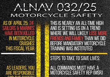 ALNAV 032-25 Motorcycle Safety Call to Action