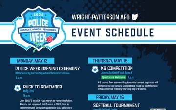 Police Week events scheduled at Wright-Patterson AFB