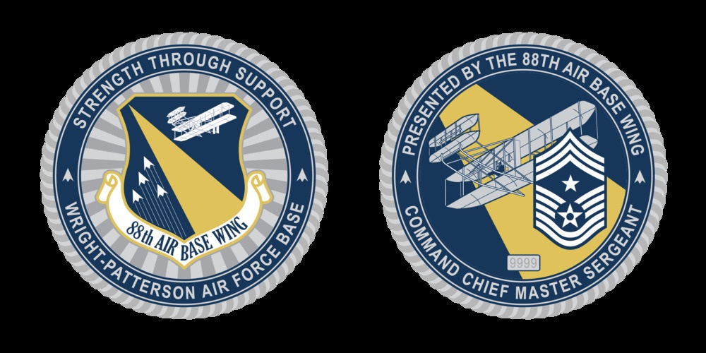 New Design for 88 Air Base Wing CMSgt. Coin New Design for 88 Air Base Wing CMSgt. Coin