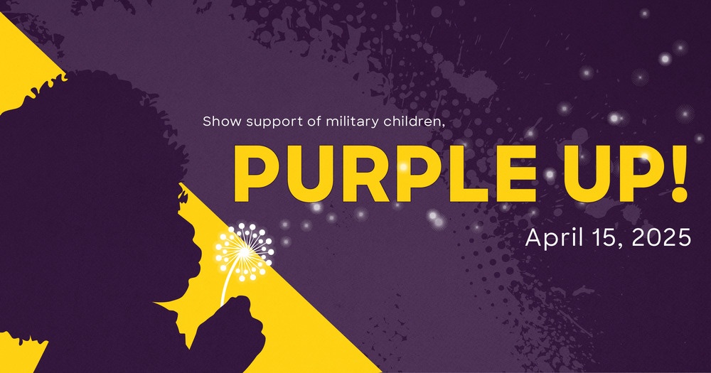 88th Air Base Wing encourages purpling up for Month of the Military Child!