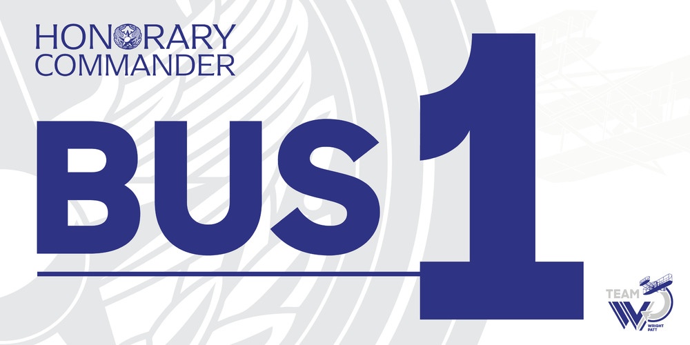 Honorary Commander Bus Sign