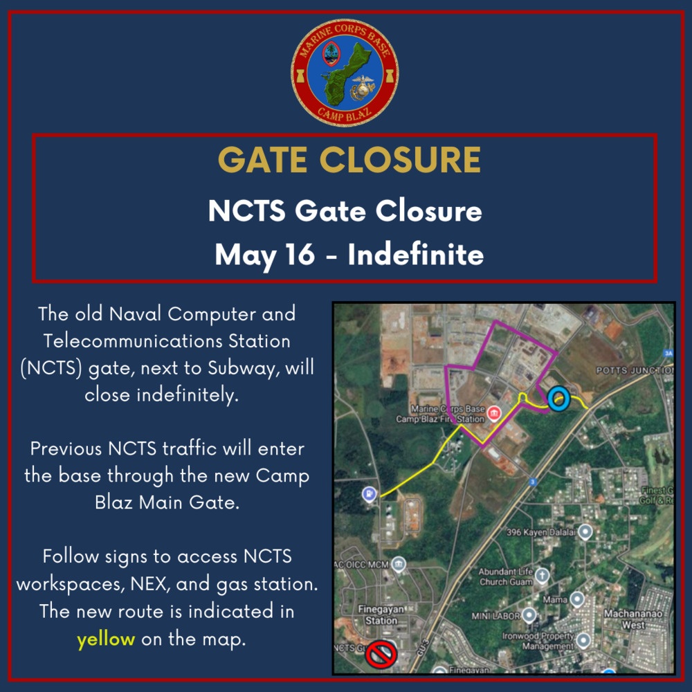 NCTS Gate closure