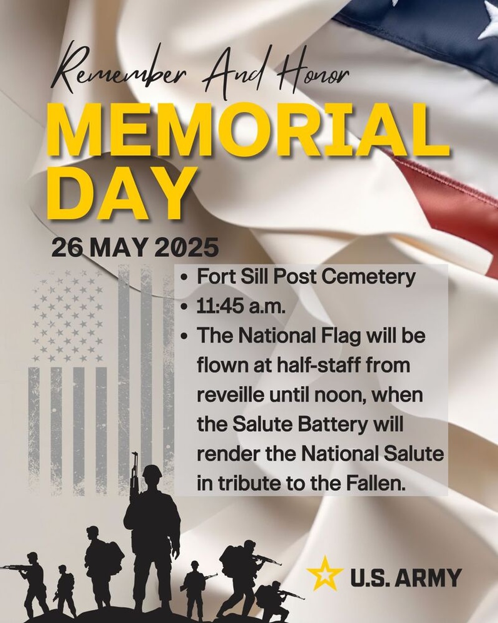 Fort Sill Memorial Day Observance
