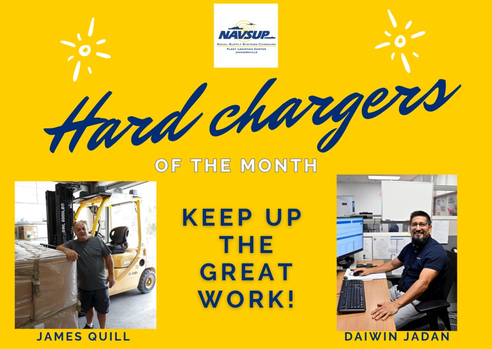 NAVSUP FLC Jacksonville Civilian Hard Chargers of the Month for April 2025