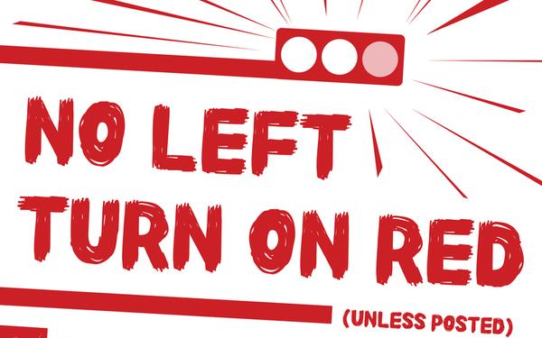 No Left Turn on Red