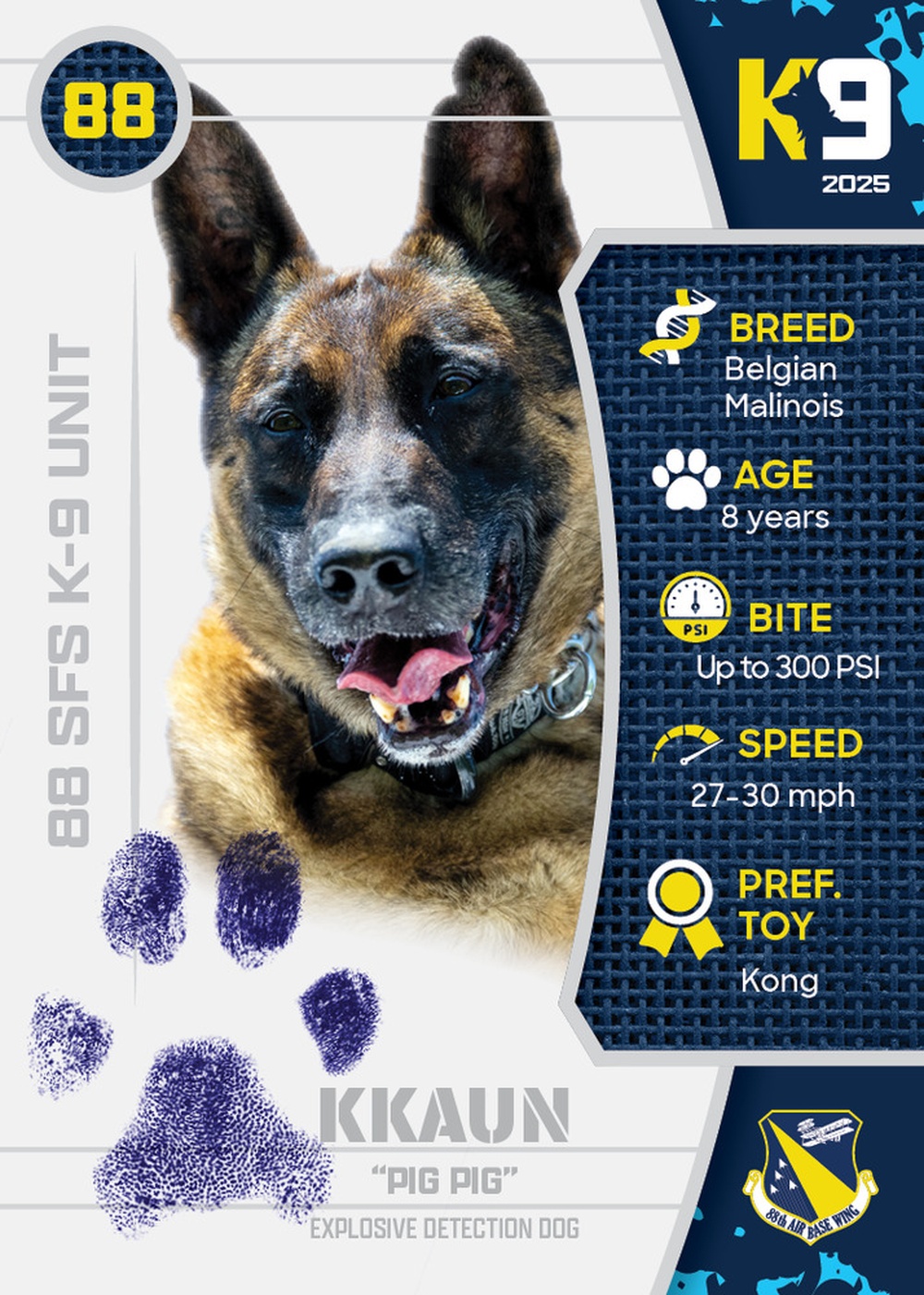 Working K-9 Card (Front) - Kkaun