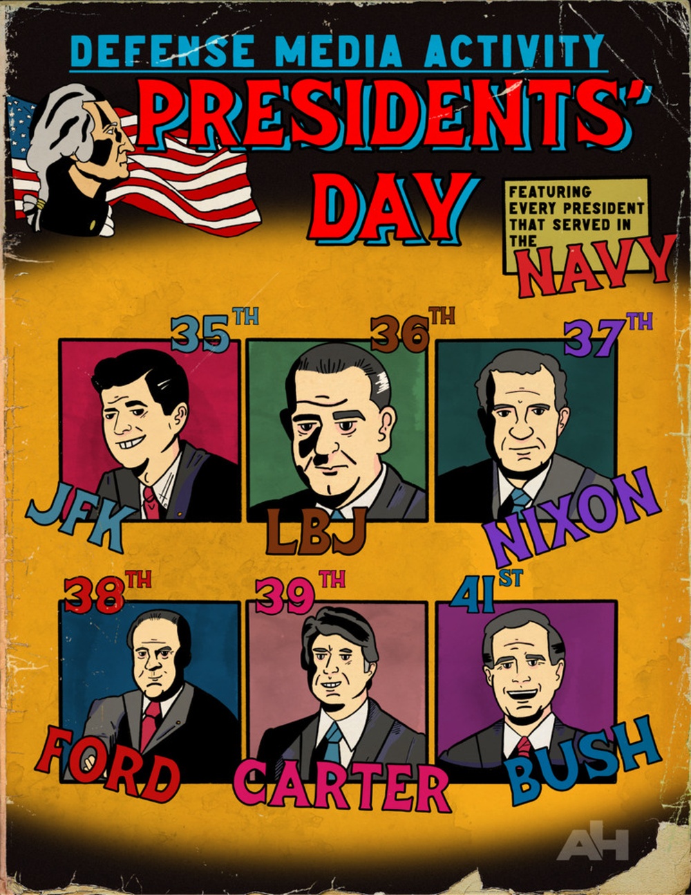 Presidents Day Comic Cover