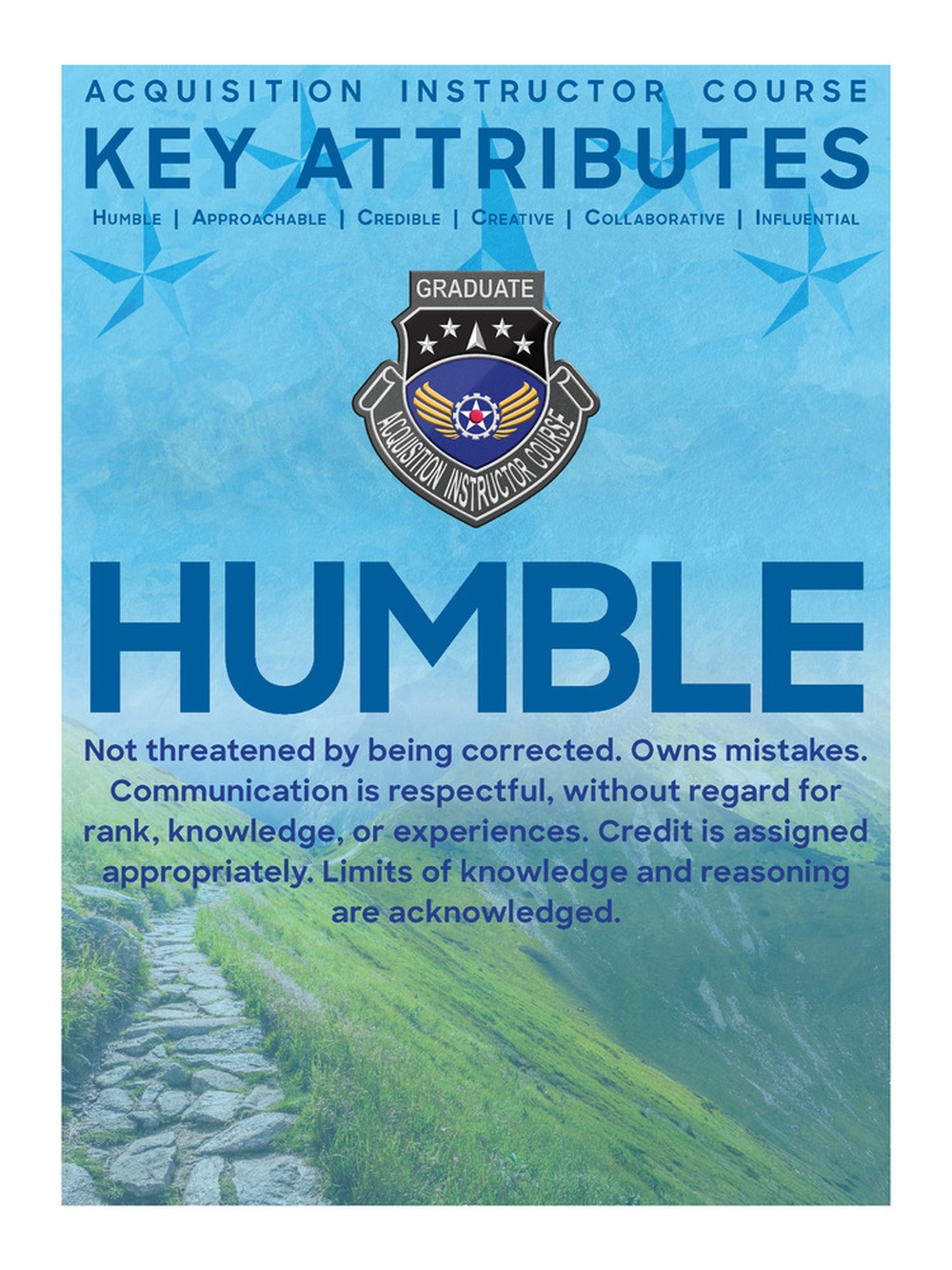 Acquisition Instructor Course Poster