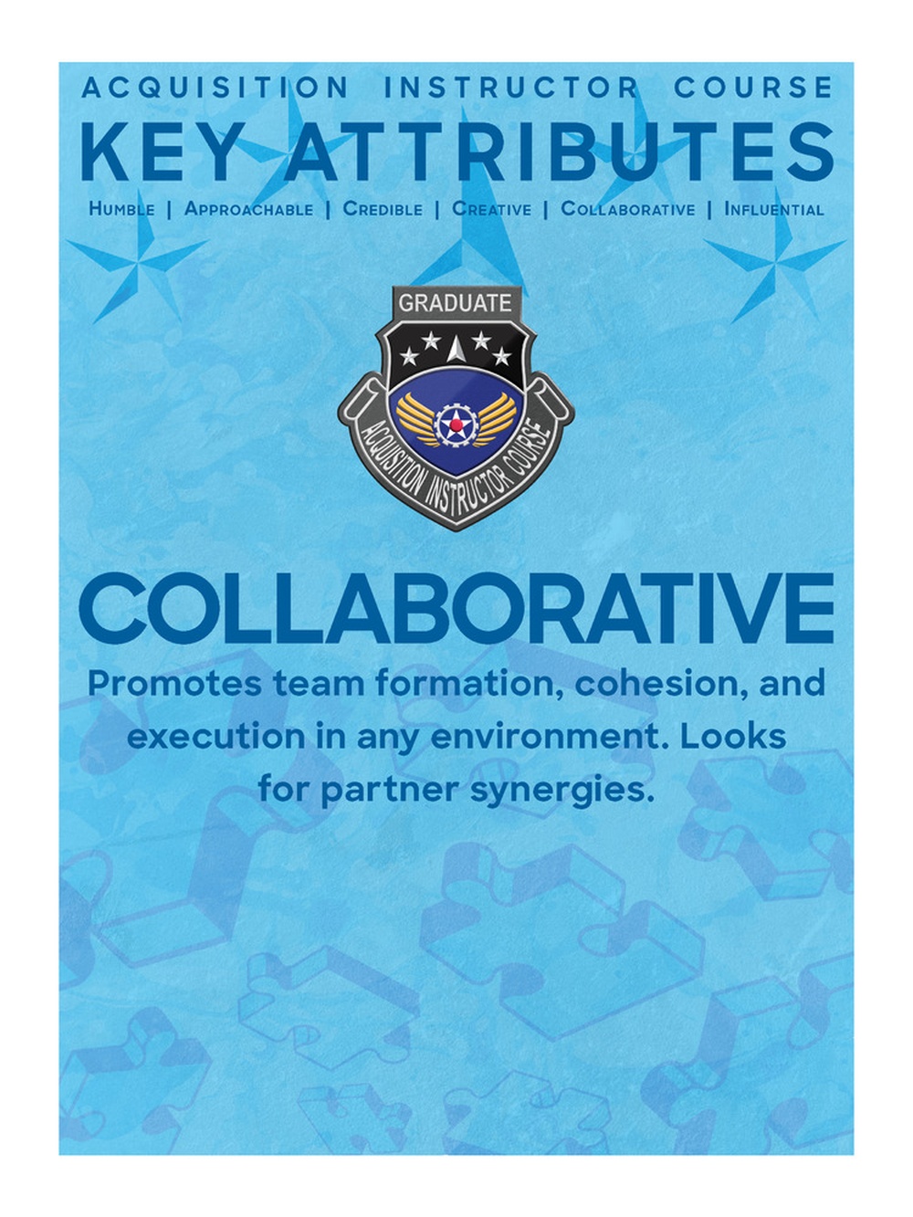 Acquisition Instructor Course Poster