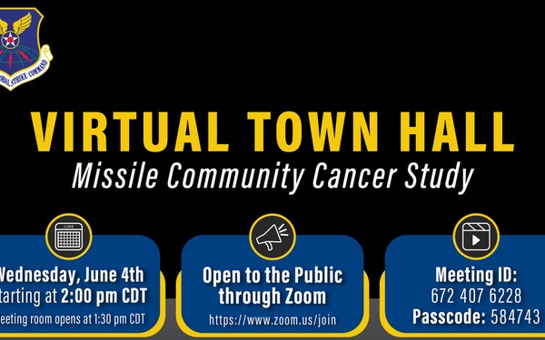AFGSC announces MCCS Virtual Town Hall to discuss Environmental Sampling Results and the resulting Health Risk Assessment
