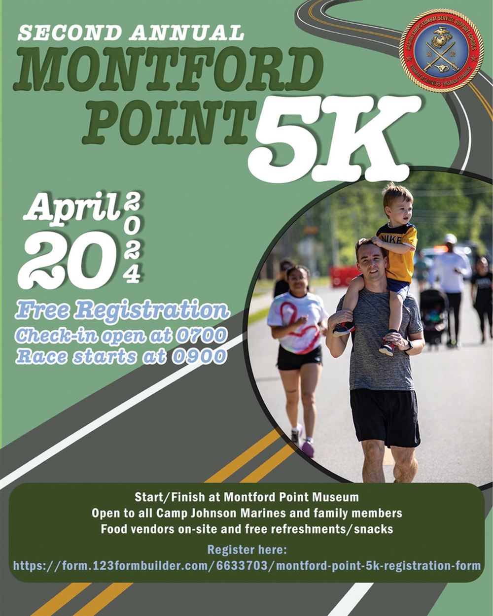 Second Annual Montford Point 5k Run Poster