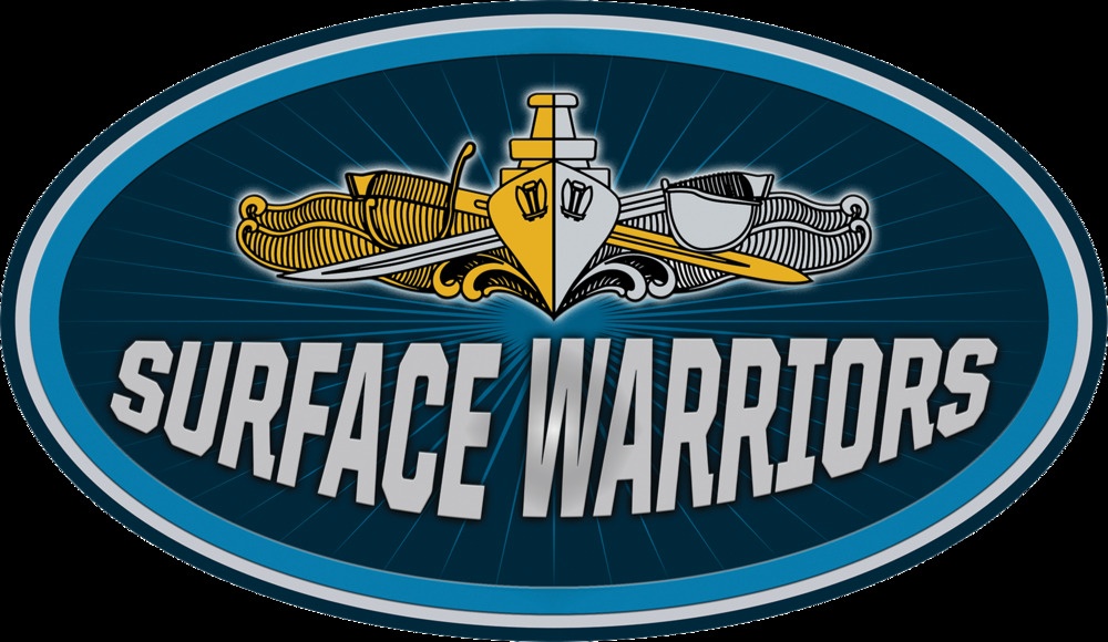 SURFACE WARRIORS Oval Sticker