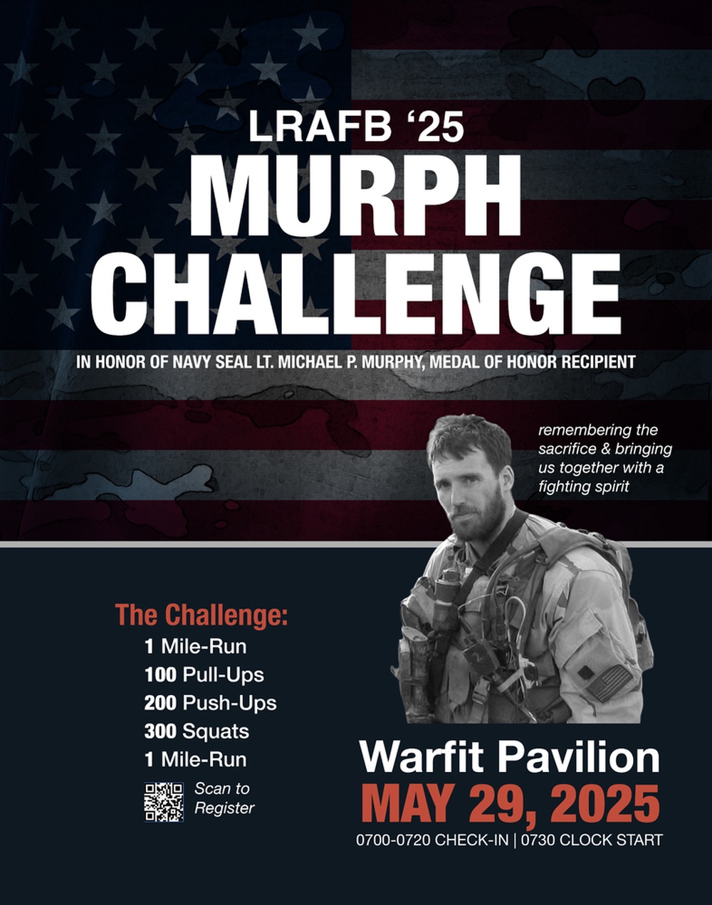 LRAFB honors fallen Navy SEAL with 2025 Murph Challenge