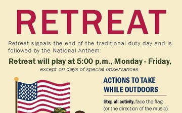 Little Rock AFB shares guidance on Retreat and Taps traditions