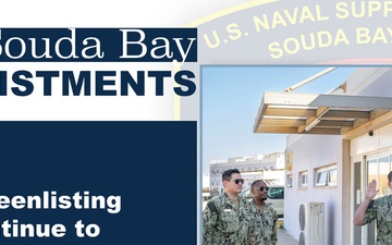 AC2 Daniel Coffin Reenlists at NSA Souda Bay