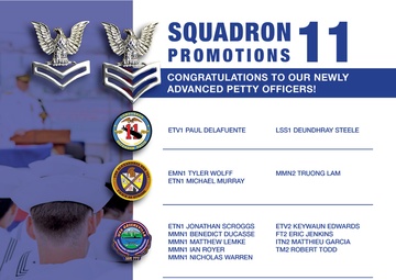 Submarine Squadron 11 Petty Officer Announcement Results
