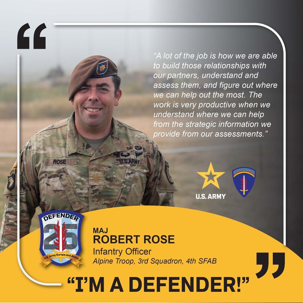 Alpine Troop, 3rd Squadron, 4th SFAB, I'M A DEFENDER', 11A Infantry Officer in Bulgaria