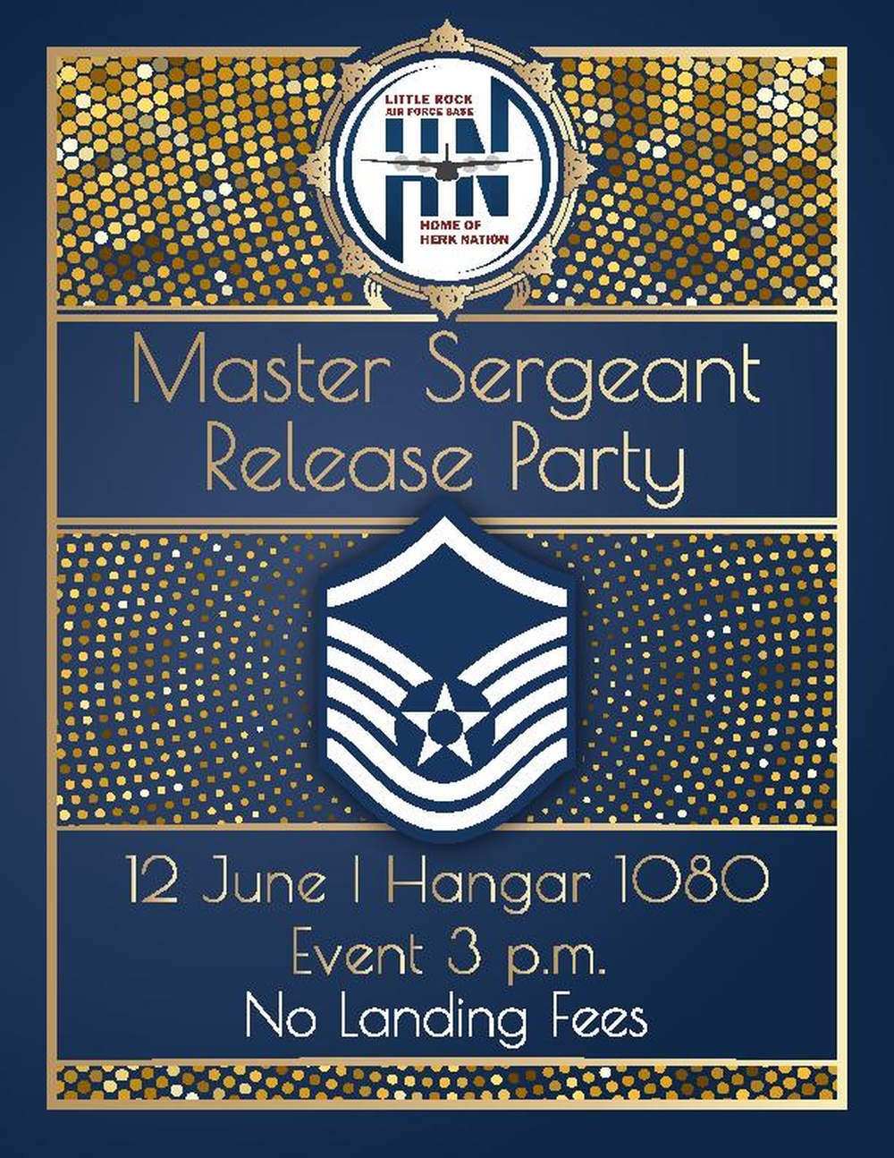LRAFB Honors New Master Sergeants with Release Celebration