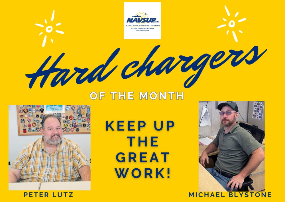 NAVSUP FLC Jacksonville Civilian Hard Chargers of the Month for May 2025