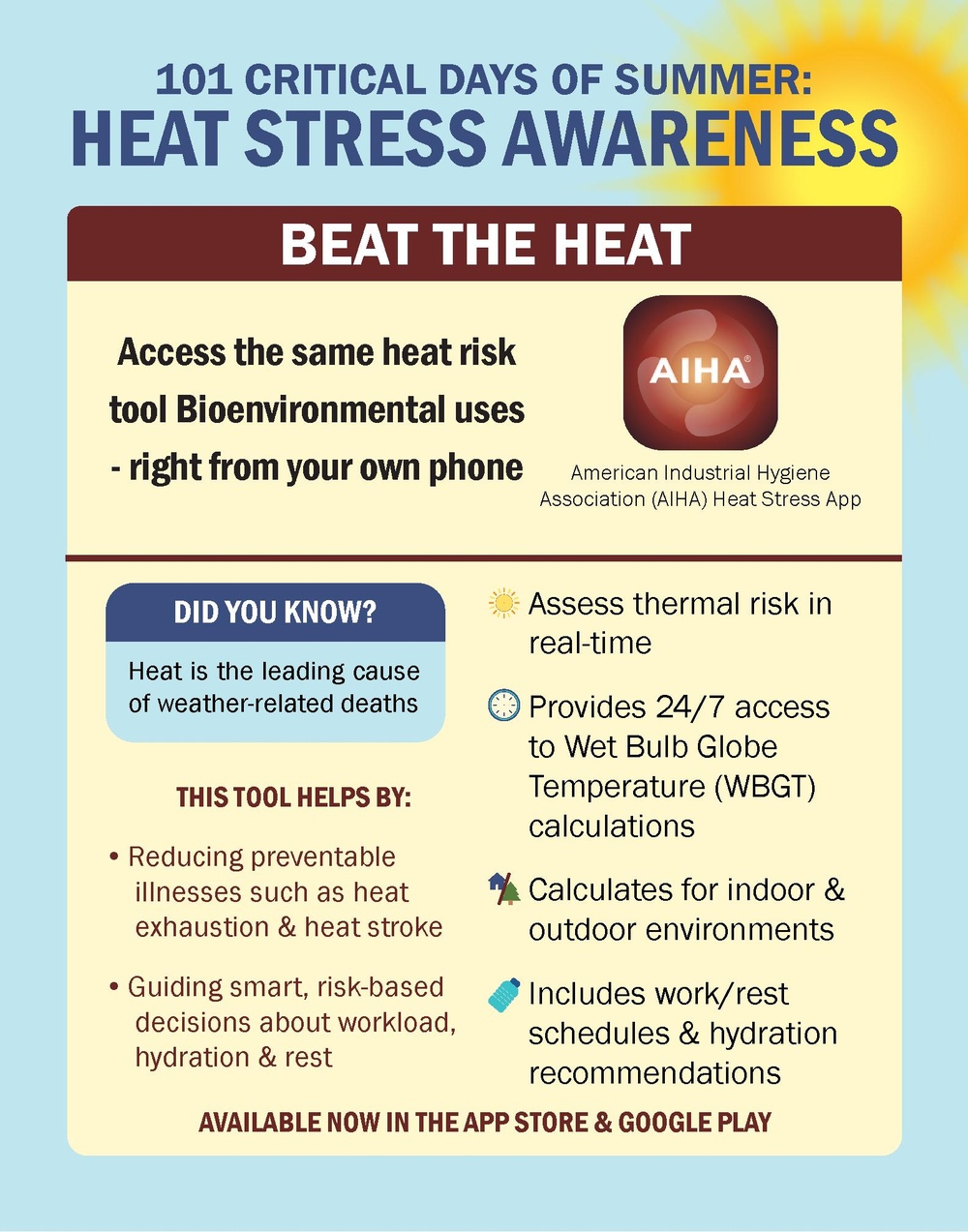 LRAFB Promotes Mobile Heat Safety Tool for Critical Days of Summer
