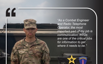 7th Engineer Brigade, 21st Theater Sustainment Command, I'M A DEFENDER', 12B Combat Engineer in Romania