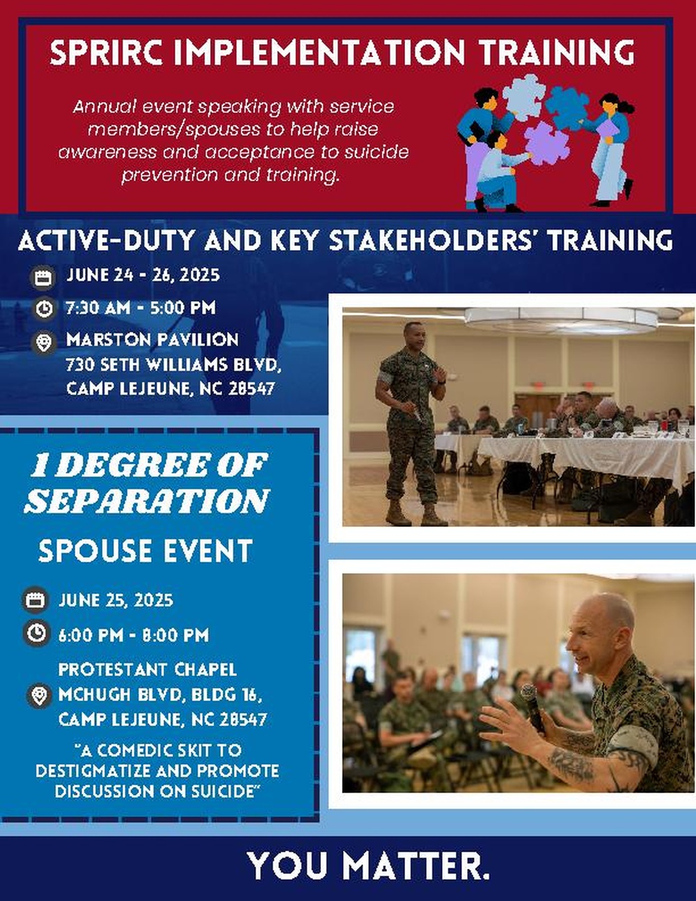 2025 Suicide Prevention and Response Independent Review Committee Implementation Training Flyer