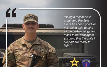 7th Engineer Brigade, 21st Theater Sustainment Command, I'M A DEFENDER', 91B Wheeled Vehicle Mechanic in Romania