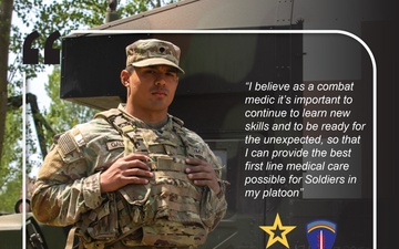 7th Engineer Brigade, 21st Theater Sustainment Command, I'M A DEFENDER', 46W Combat Medic in Romania