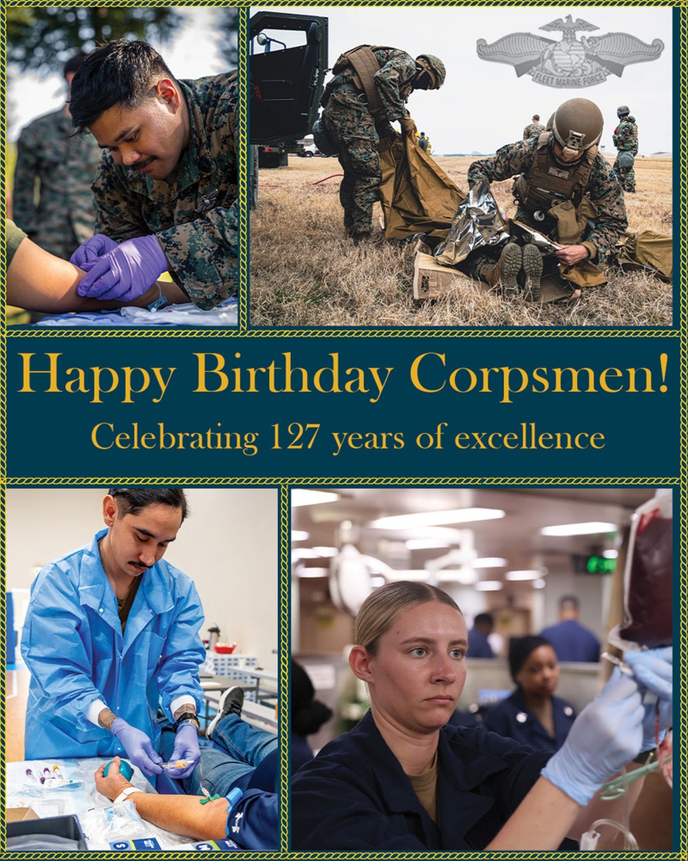 Happy 127th Birthday Corpsmen!