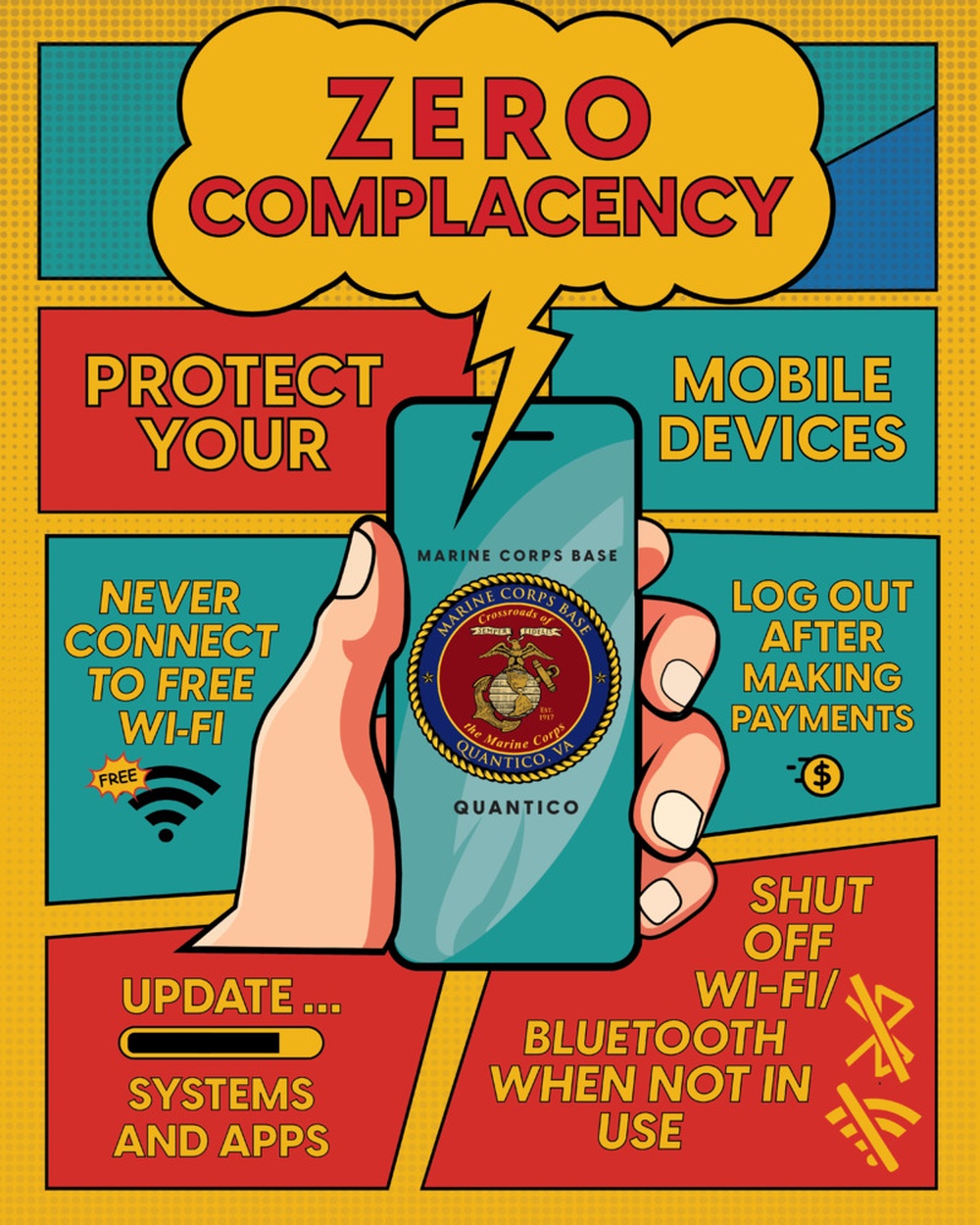 Tips to Protect Mobile Devices Graphic