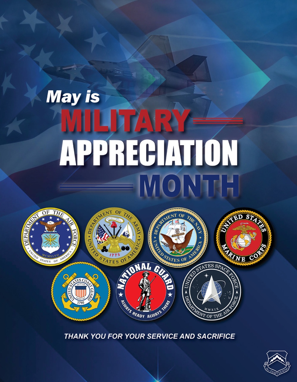 2025 Military Appreciation Month Graphic