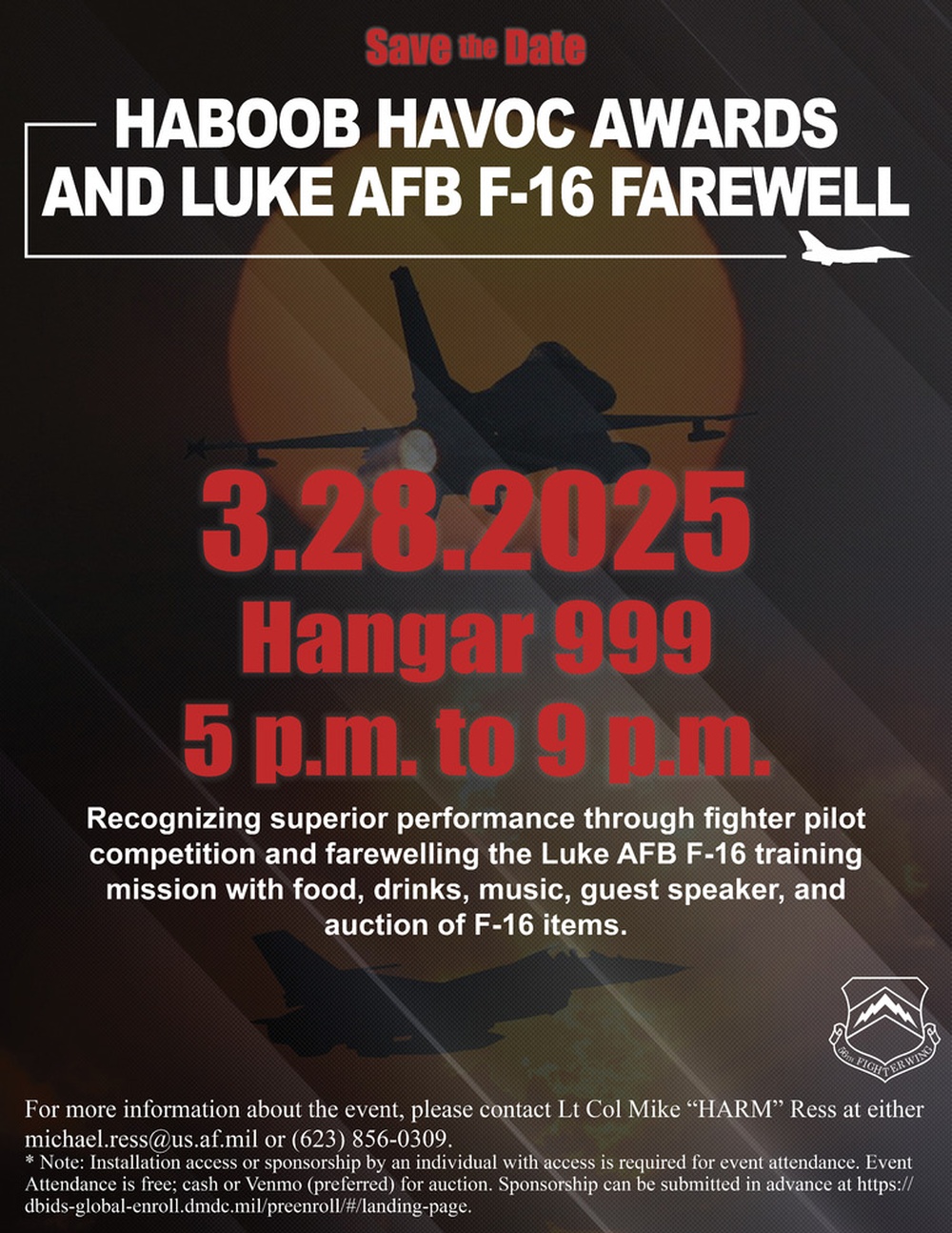 Save the Date Viper Farewell
