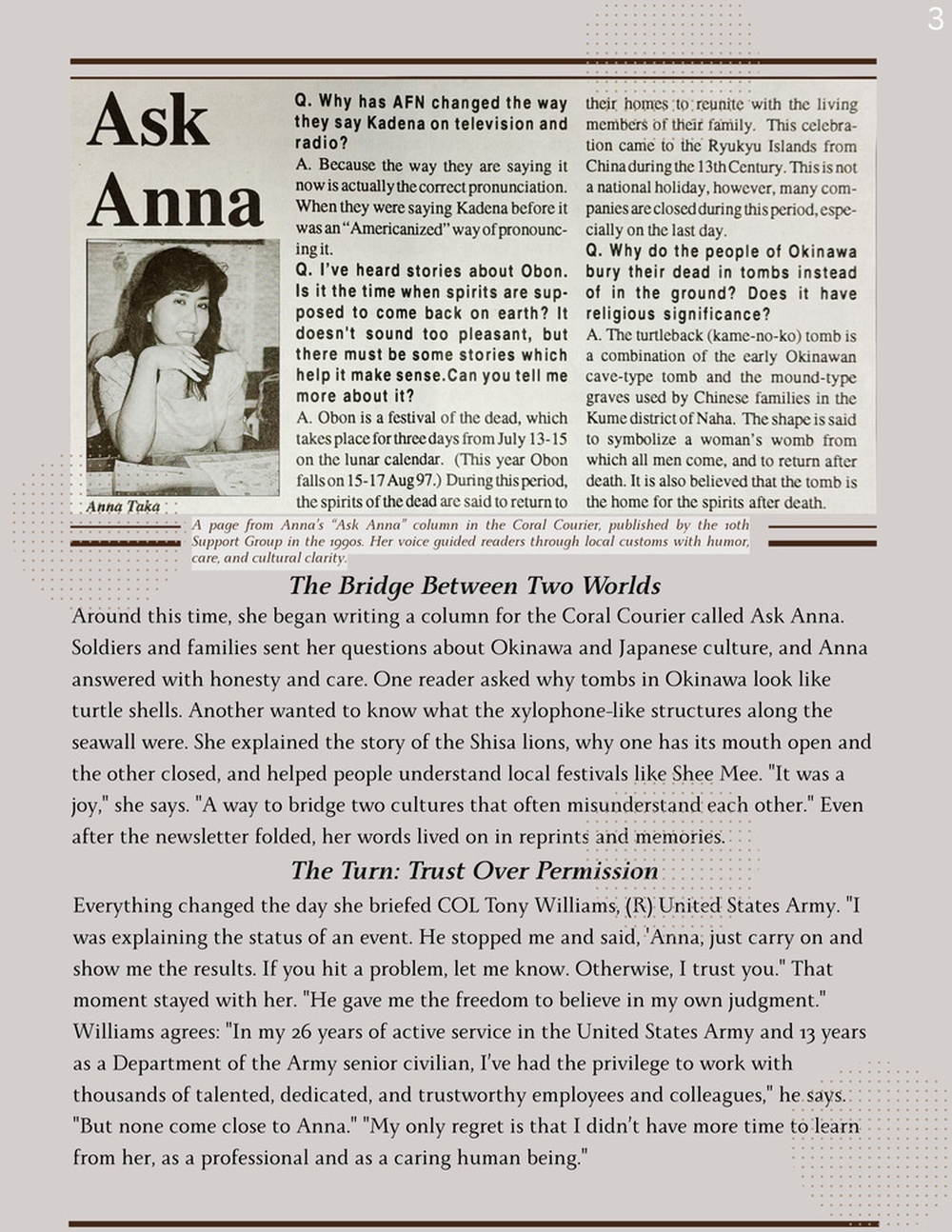 &quot;You Don’t Find Time, You Make It&quot;: The Journey of Anna Taka, Cultural Guide and Protocol Powerhouse