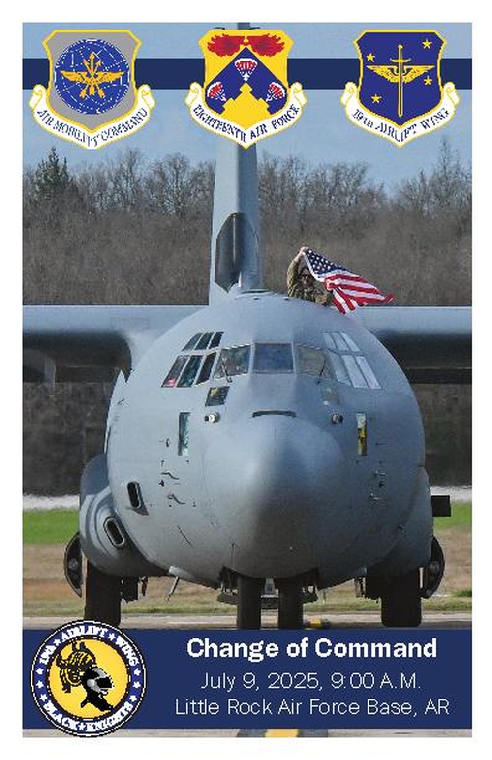 19th AW Change of Command program honors legacy and welcomes new leadership