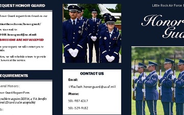 Little Rock AFB Honor Guard brochure guides Arkansas families through military funeral honors process