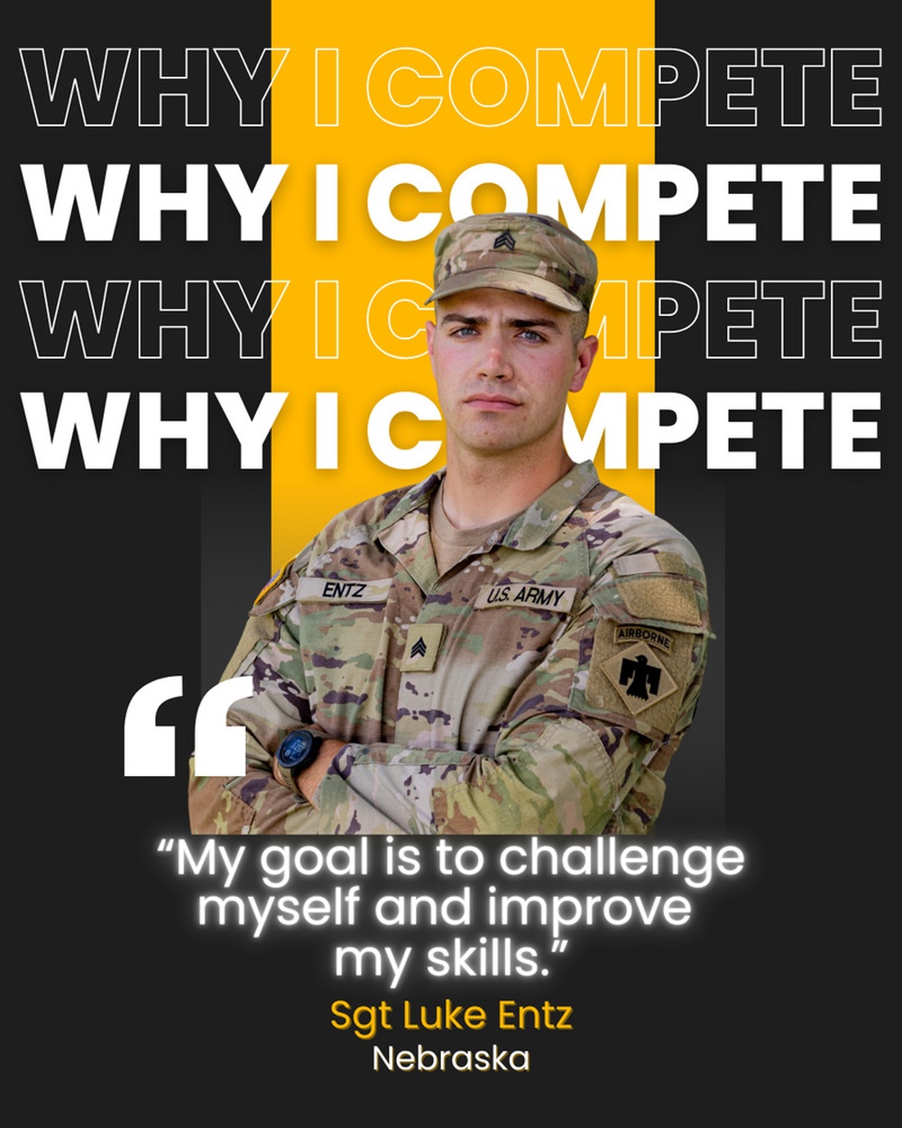 Sgt. Luke Entz Why I Compete NBWC 2025 graphic