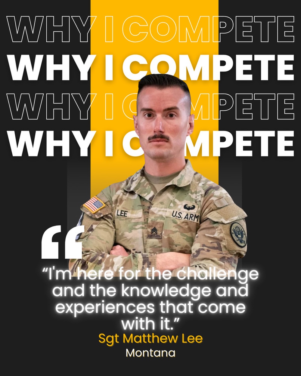 Sgt. Matthew Lee Why I Compete NBWC 2025 graphic