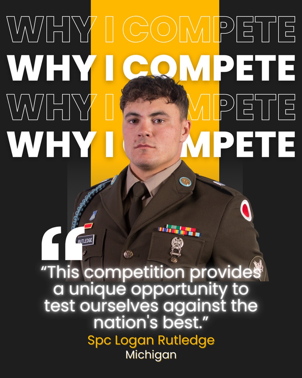 Spc. Logan Rutledge  Why I Compete NBWC 2025 graphic