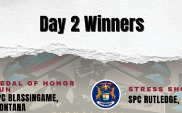 National Best Warrior Competition Day 2 Event Winners
