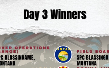 National Best Warrior Competition Day 2 Event Winners